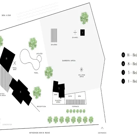 Spectacular 14 Bedrooms Vibhu Private Jacuzzis * Kalafatis